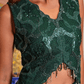 Embellished Lattice Waist Coat Draped Skirt - View 3