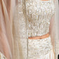 Broken Graphic Ivory Corset Cape Set - View 3