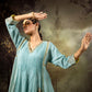Ice Blue 5 Boota Kurta Set