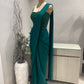 Pre Draped Organza Saree Pleats