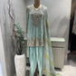 Powder Blue Gota Dhoti Suit Set