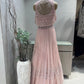 Pink pearl Crop Jacket Lehenga Set