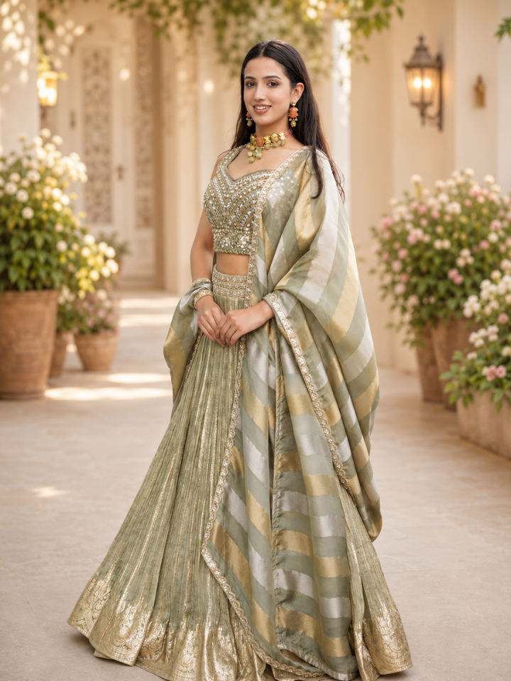 Sage Symphony Lehenga