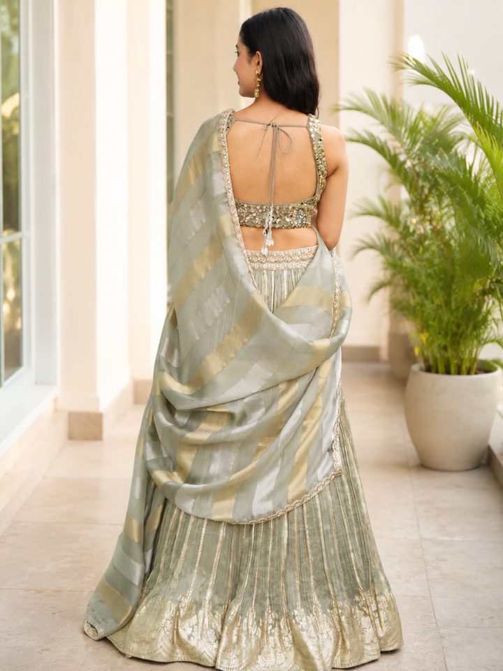 Sage Symphony Lehenga