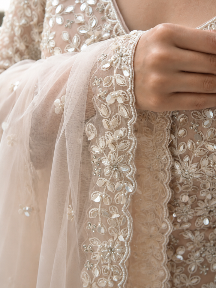 Blush Petal Sharara Set