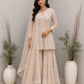 Blush Peach Sharara Set