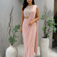 Blush Pink Drape Saree