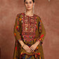 Olive Printed Kutch Skirt Set