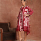 Red Batik Bohemian Dress