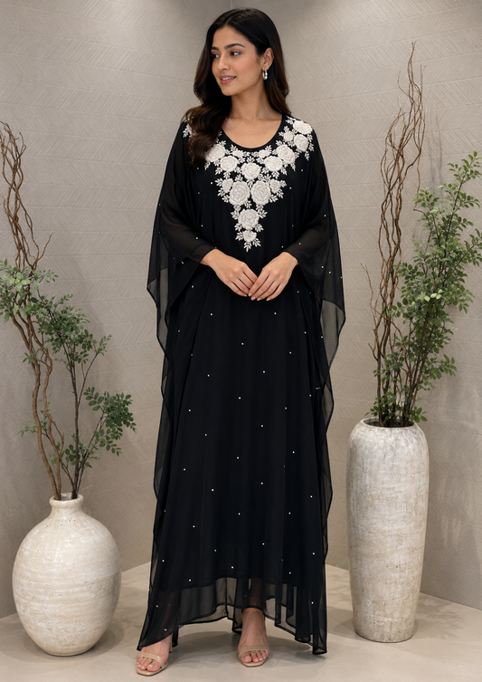 Midnight Black kaftan