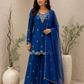 Blue Zardozi Sharara Set