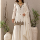 Ivory Tissue Dabka Sharara Set