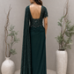 Emerald Green Drape Saree