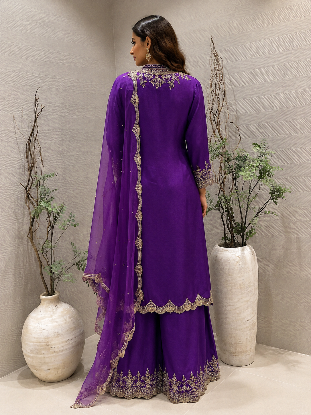 Royal Purple Kurta Set