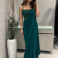 Emerald Green Satin Organza Pre Draped Saree with Tassle Blouse