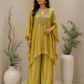 Gold Banarsi Kaftan Set