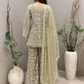 Pista Green Sharara Set
