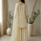 Ivory  Sharara set