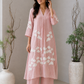 Blush Pink Appliqué Kurta Set