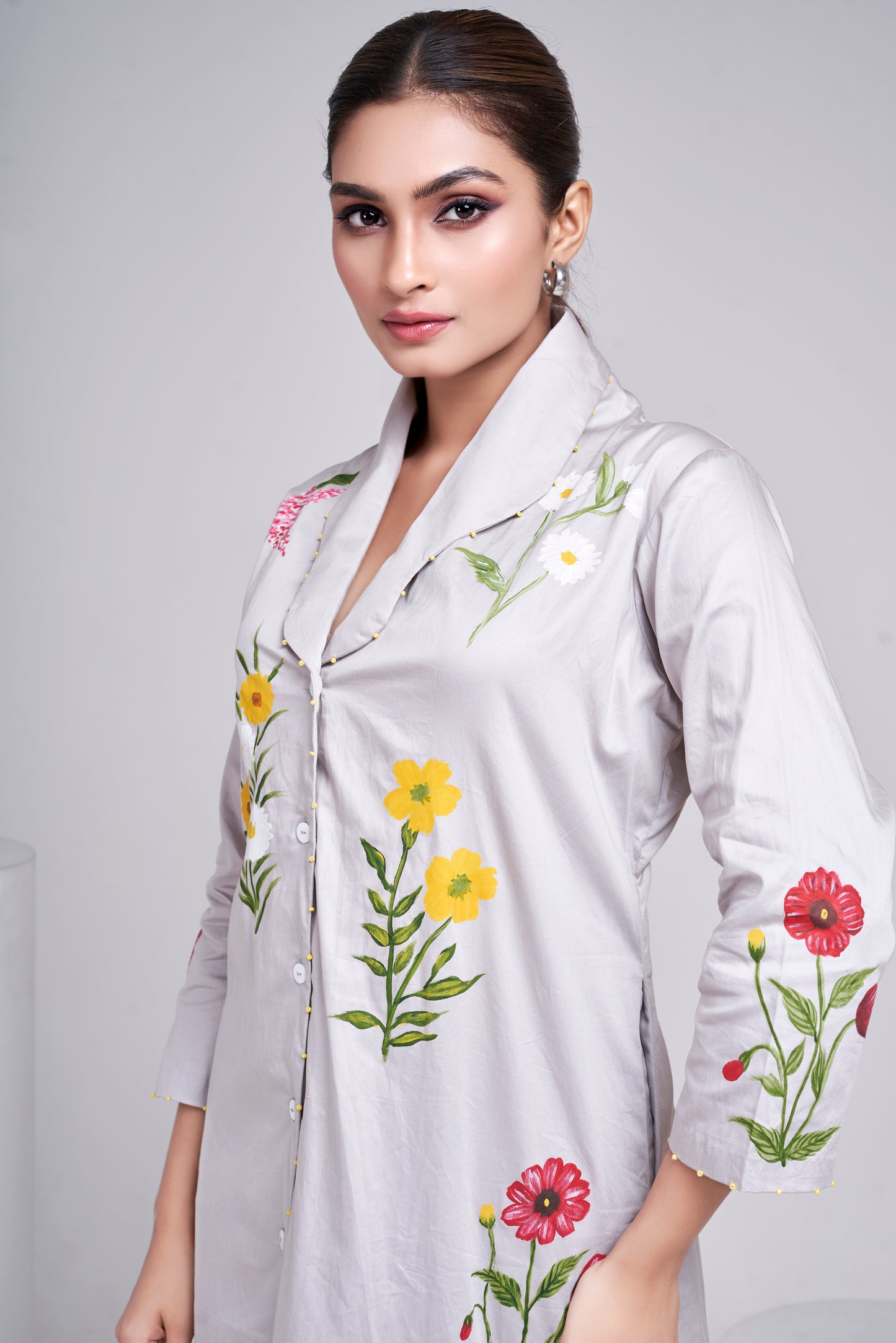 Moonstoney Peony Shirt Dress