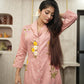 Pink Peony Shirt Dress