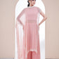 Blush Pink Chiffon Sharara Set
