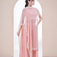 Blush Pink Chiffon Sharara Set