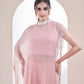Blush Pink Chiffon Sharara Set