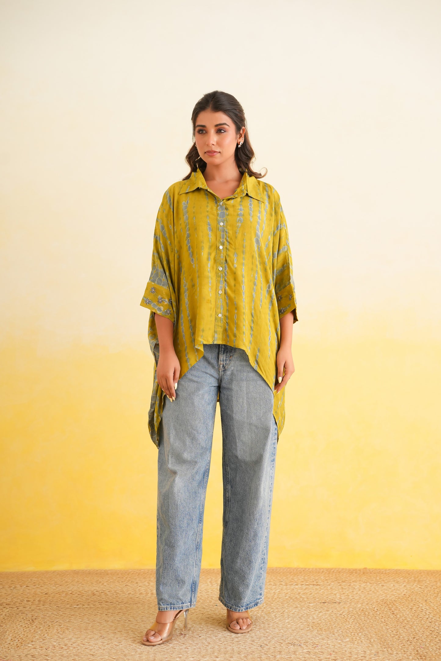 Mustard Shibori Shirt
