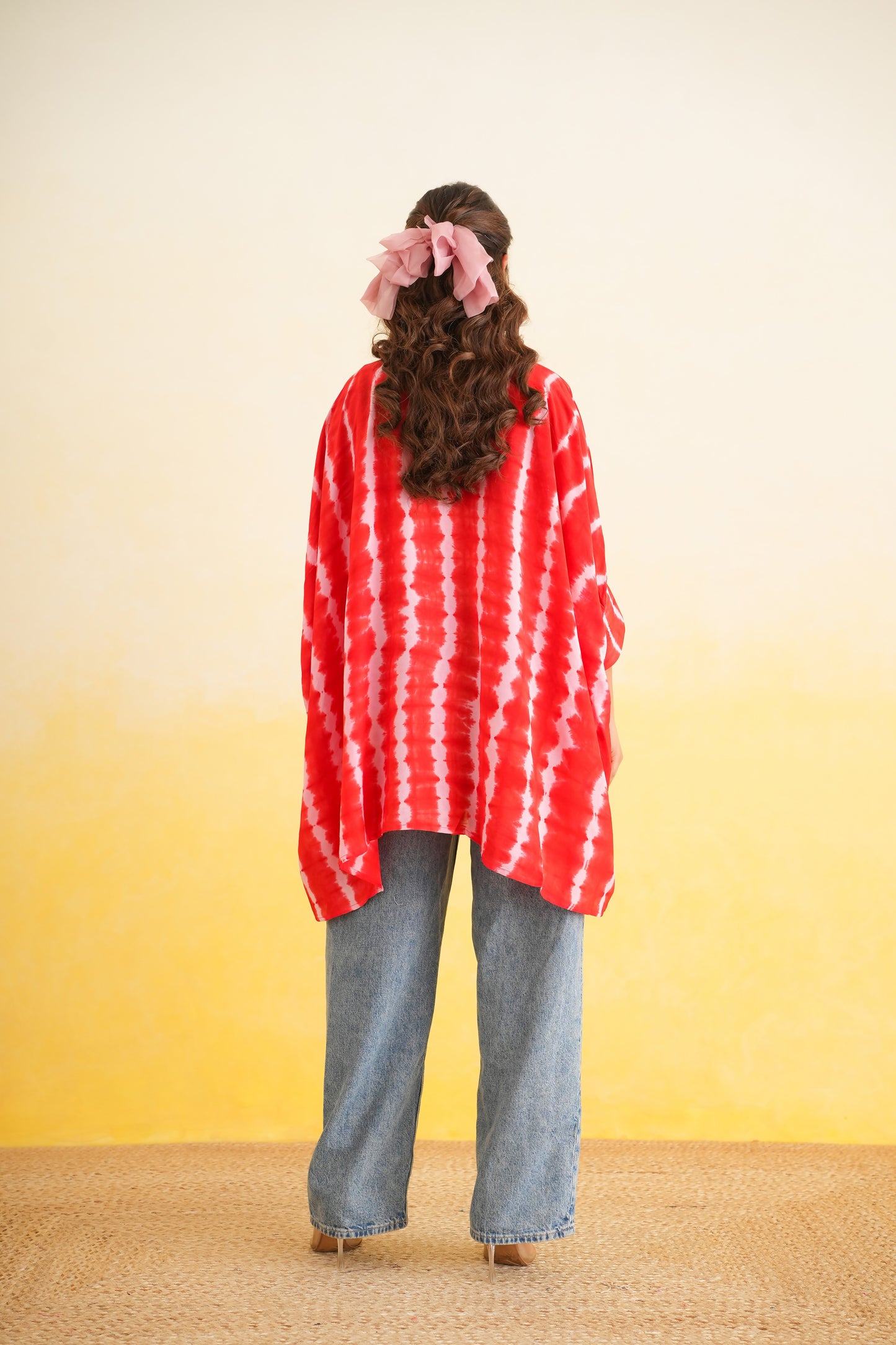 Shibori Shirt (Red and Pink)
