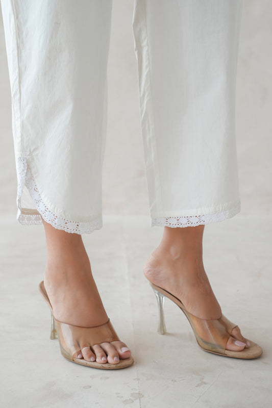 Lace Pants (White)