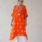 Bandhani Kaftan (Orange)