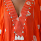 Bandhani Kaftan (Orange)