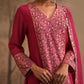 Chanderi Centre Panel Suit