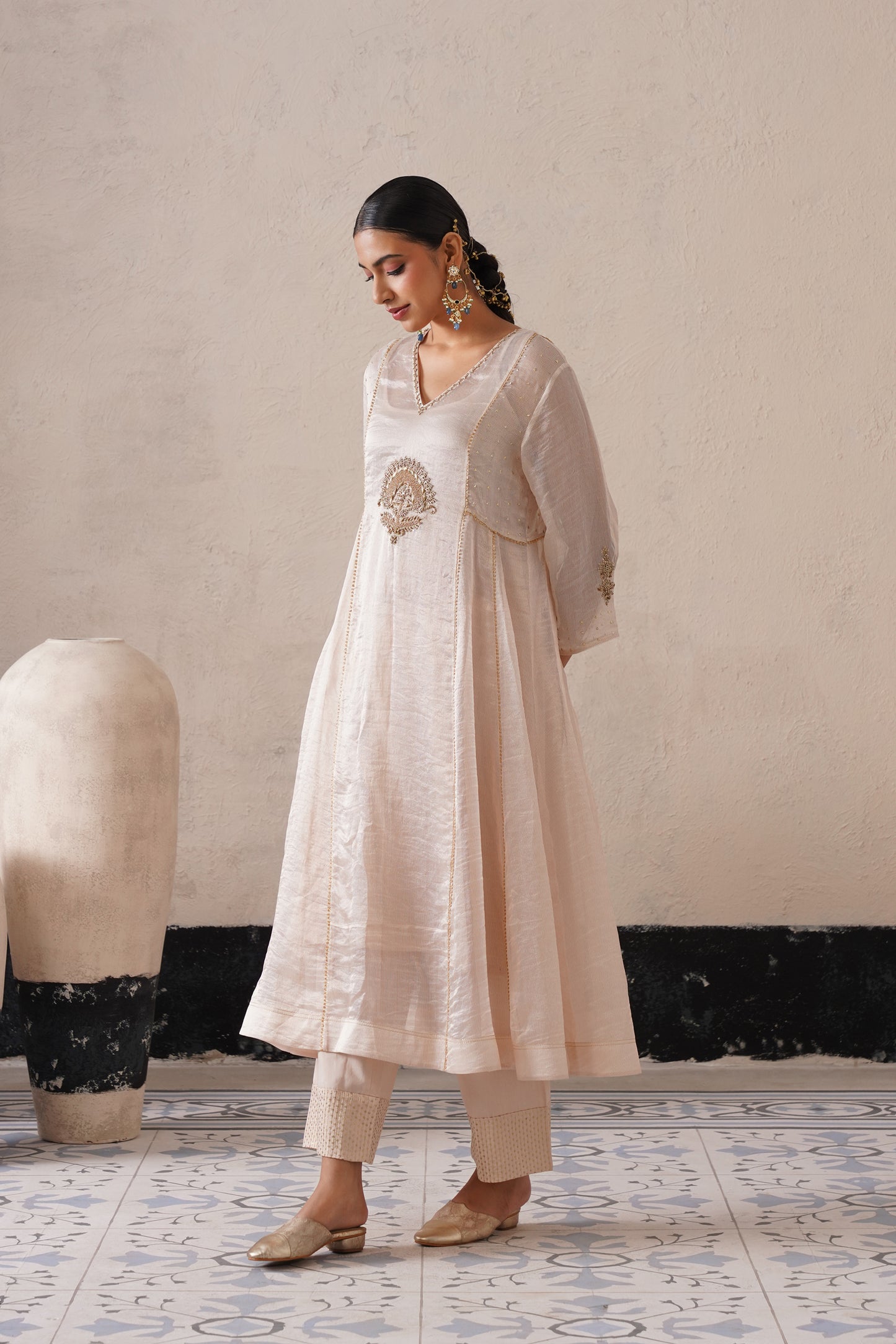 Royal Tissue & Organza Suit Set