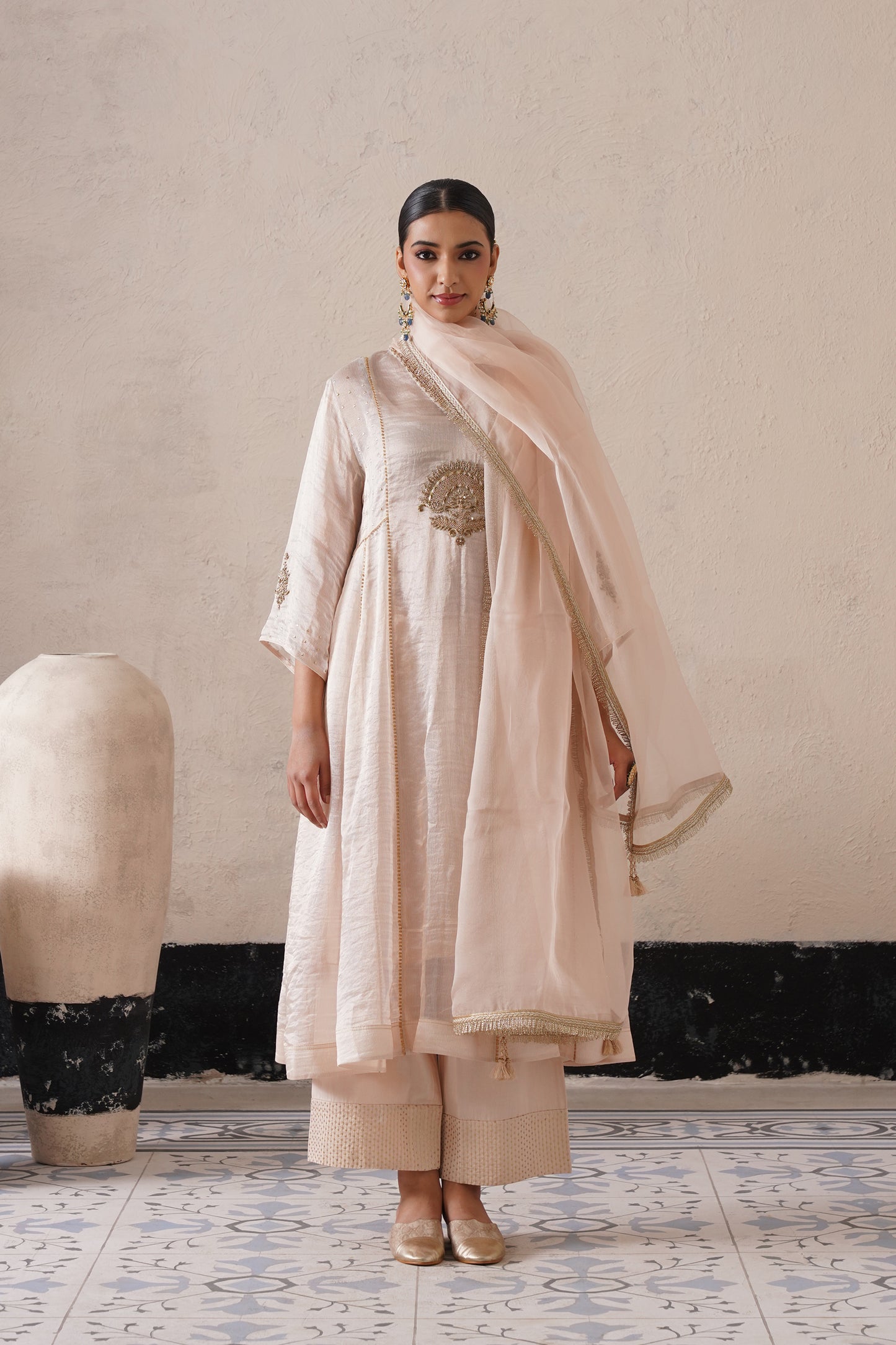 Royal Tissue & Organza Suit Set