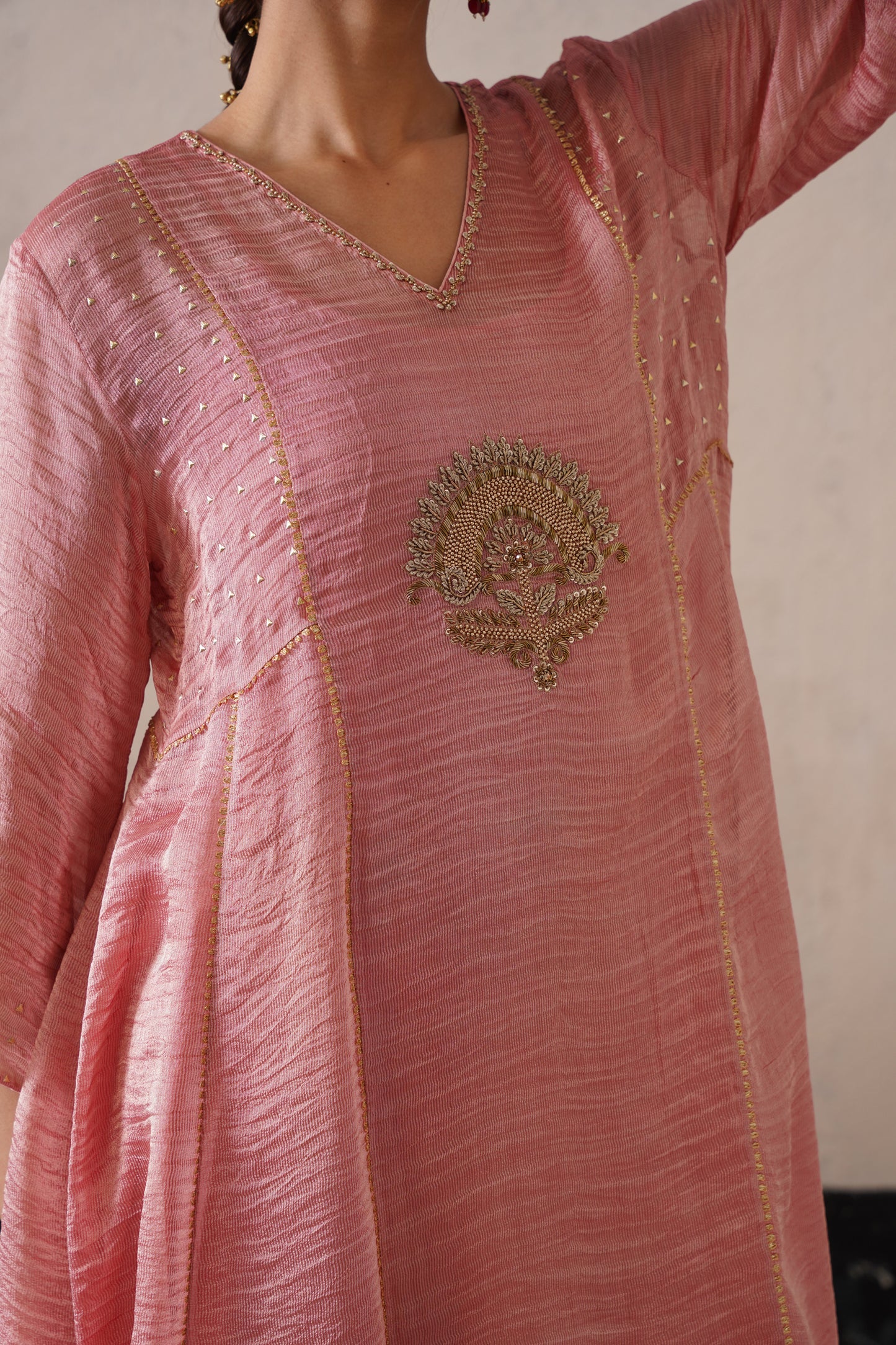 Royal Tissue & Organza Suit Set