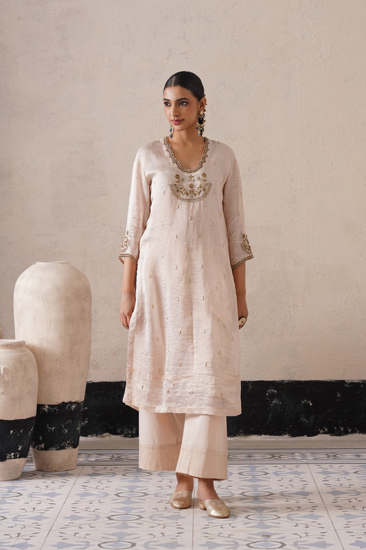 Elysian Ivory Straight Kurta Set