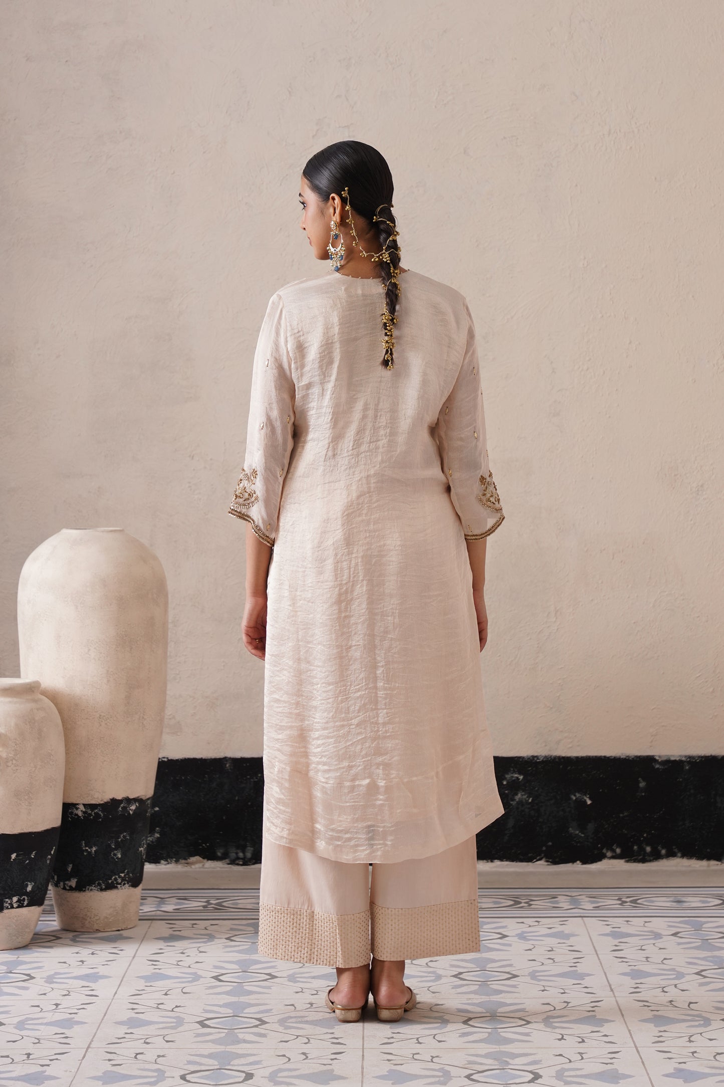 Elysian Ivory Straight Kurta Set