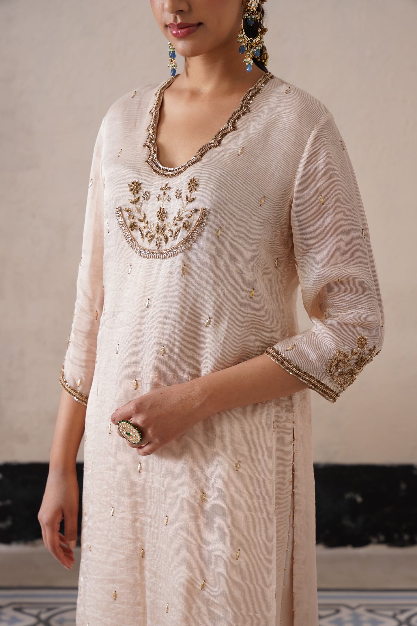 Elysian Ivory Straight Kurta Set