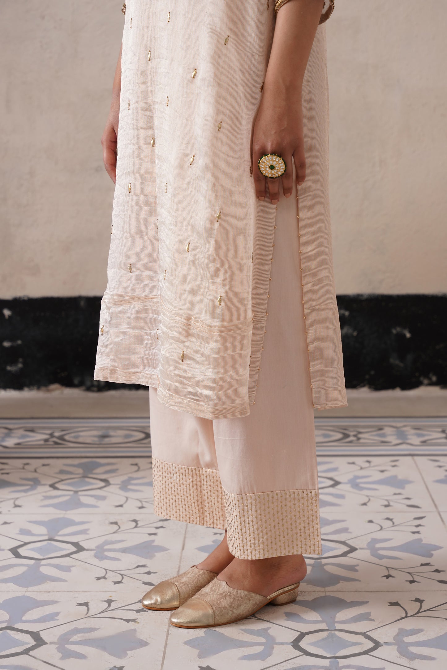 Elysian Ivory Straight Kurta Set