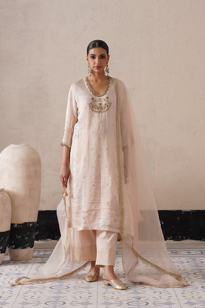 Elysian Ivory Straight Kurta Set