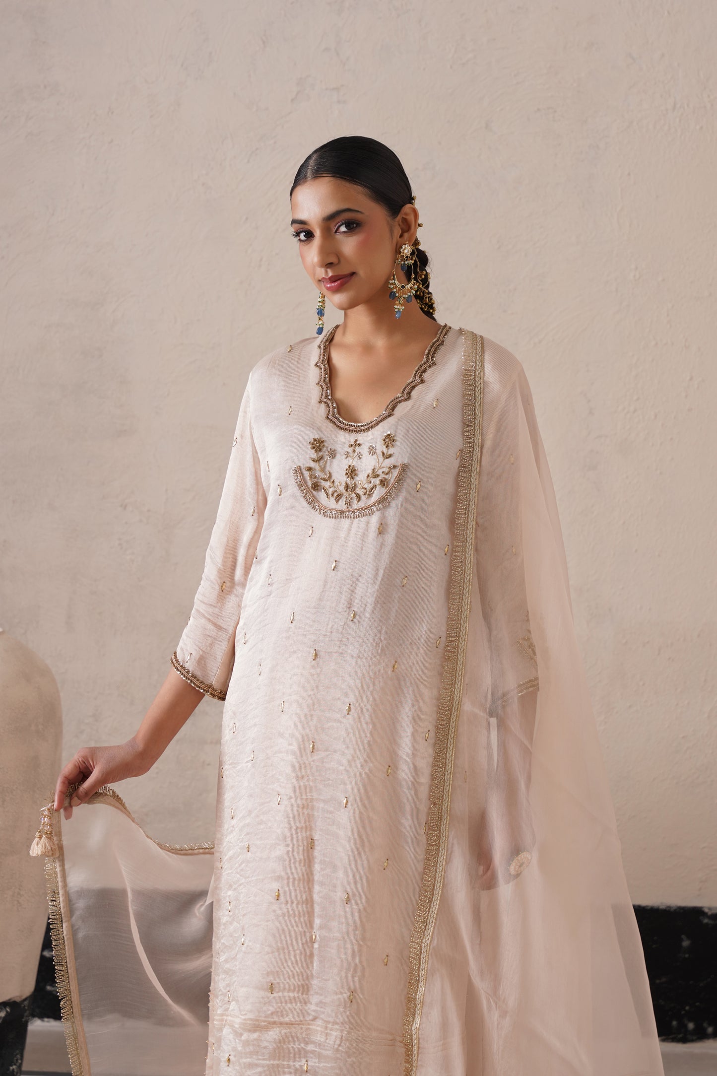 Elysian Ivory Straight Kurta Set