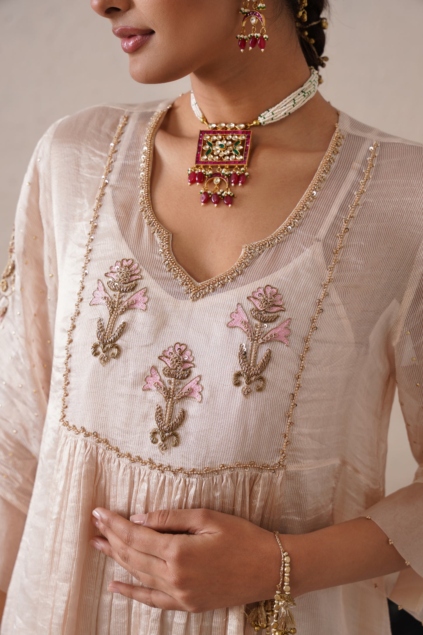 Aafreen Gathered Kurta Set