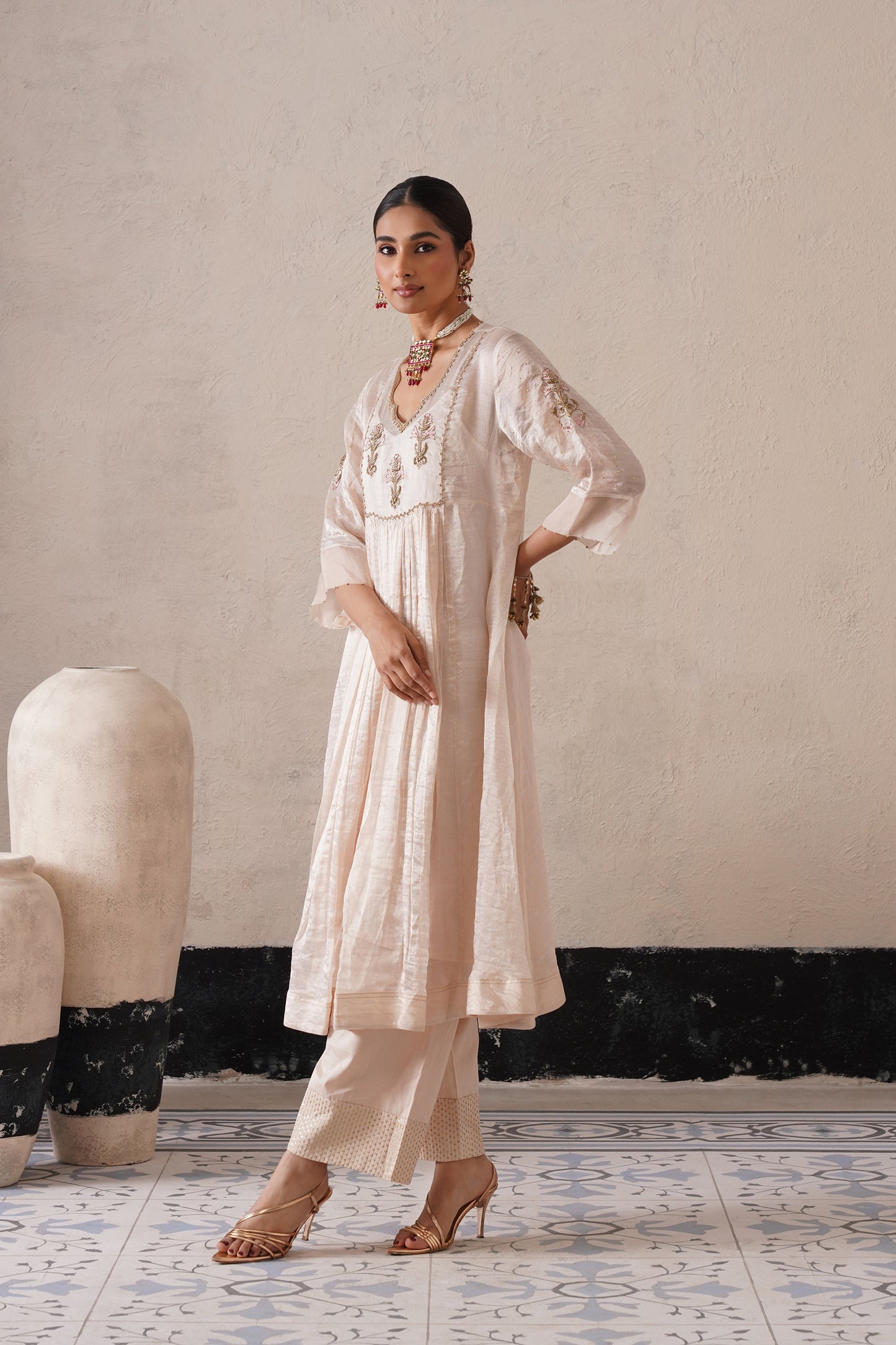 Aafreen Gathered Kurta Set