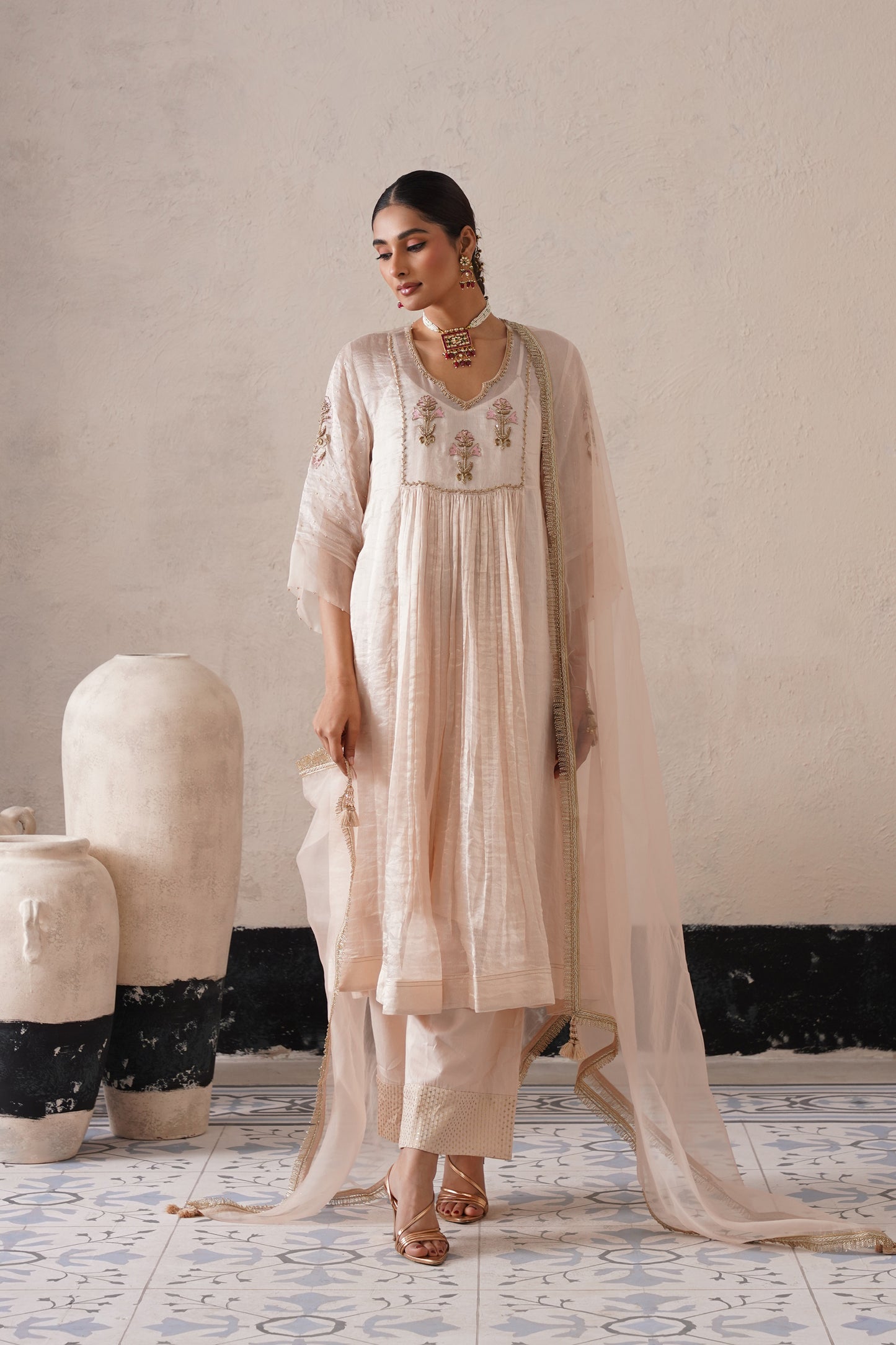 Aafreen Gathered Kurta Set