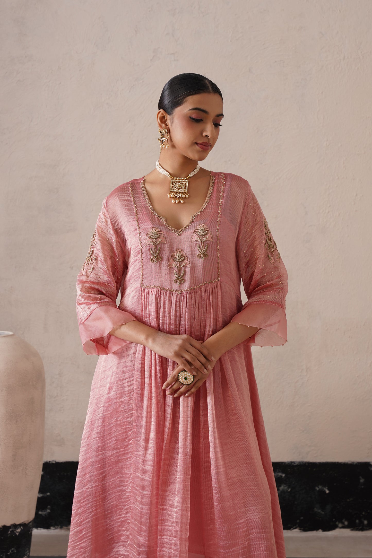 Aafreen Gathered Kurta Set