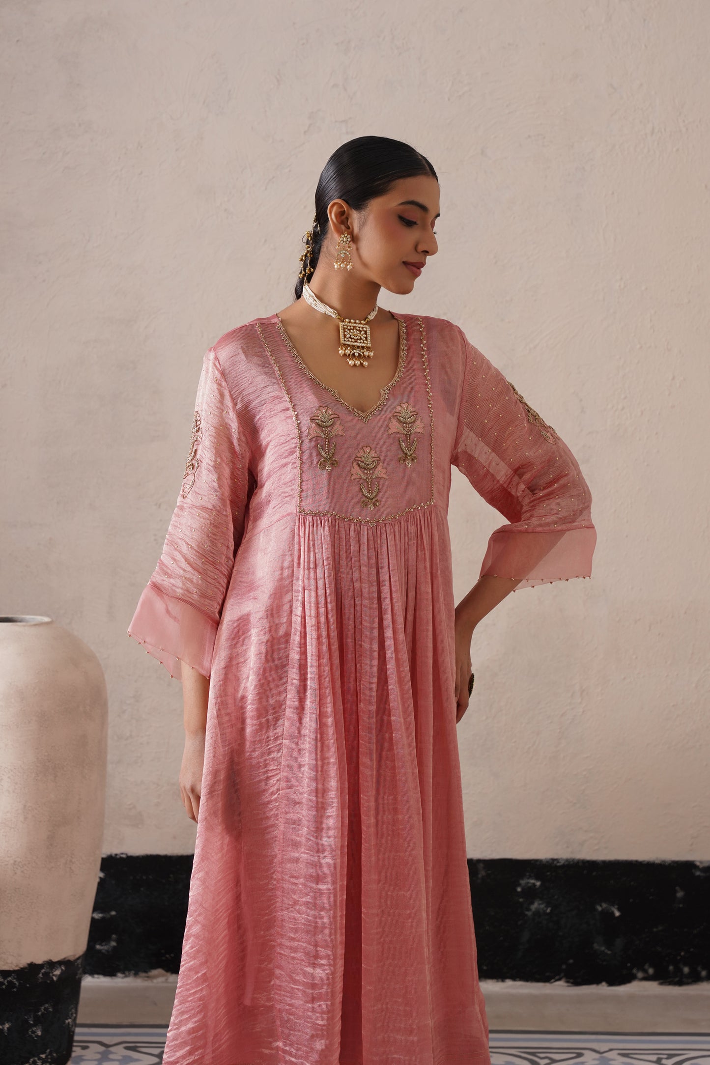 Aafreen Gathered Kurta Set