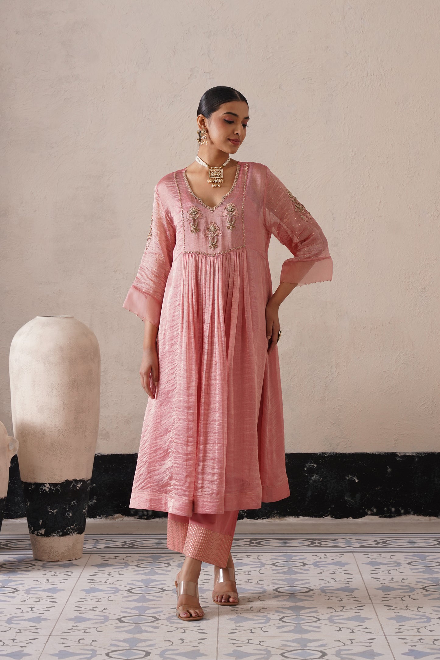 Aafreen Gathered Kurta Set