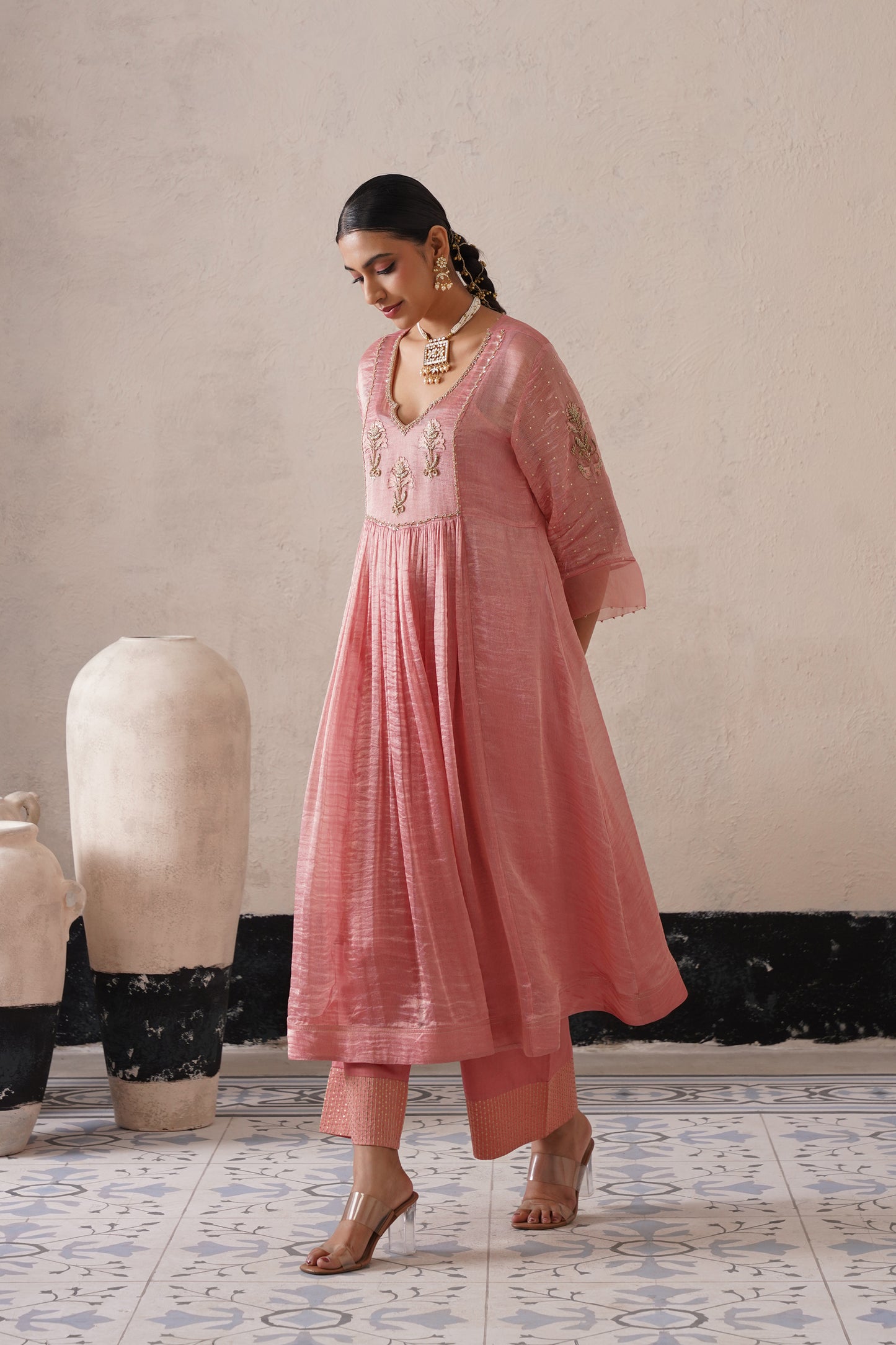 Aafreen Gathered Kurta Set